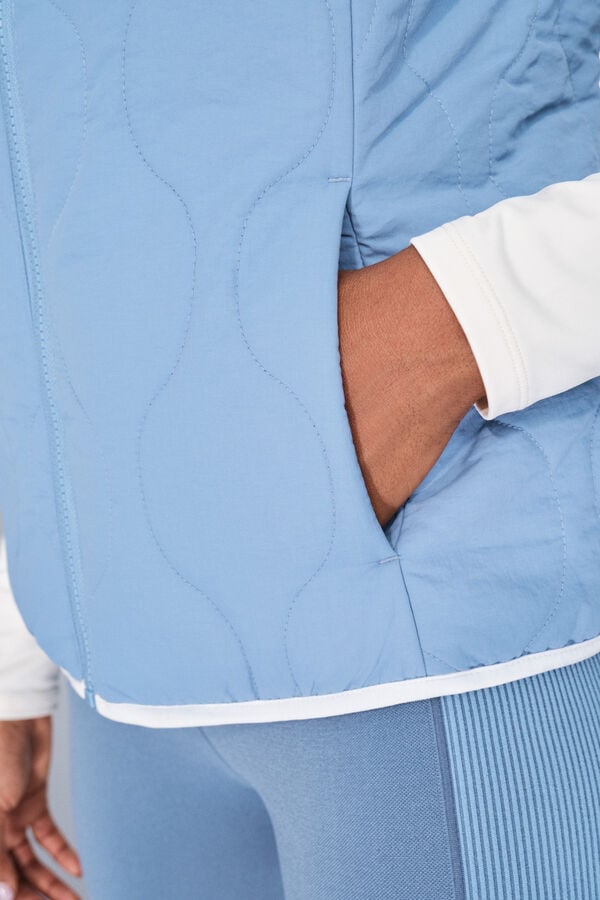 Dash and Stars Acolchado acolchado con chaleco azul azul