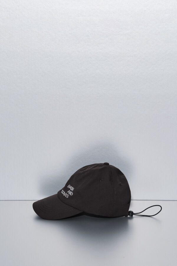 Dash and Stars Gorra técnica ajustable con logo negro negro
