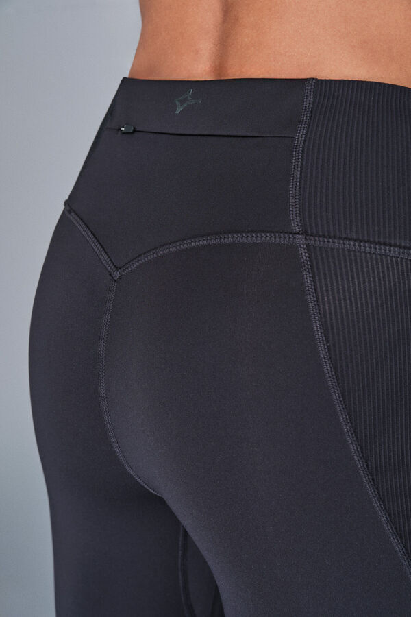 Dash and Stars Pantalón legging elásticos 4D de piratas negros negro