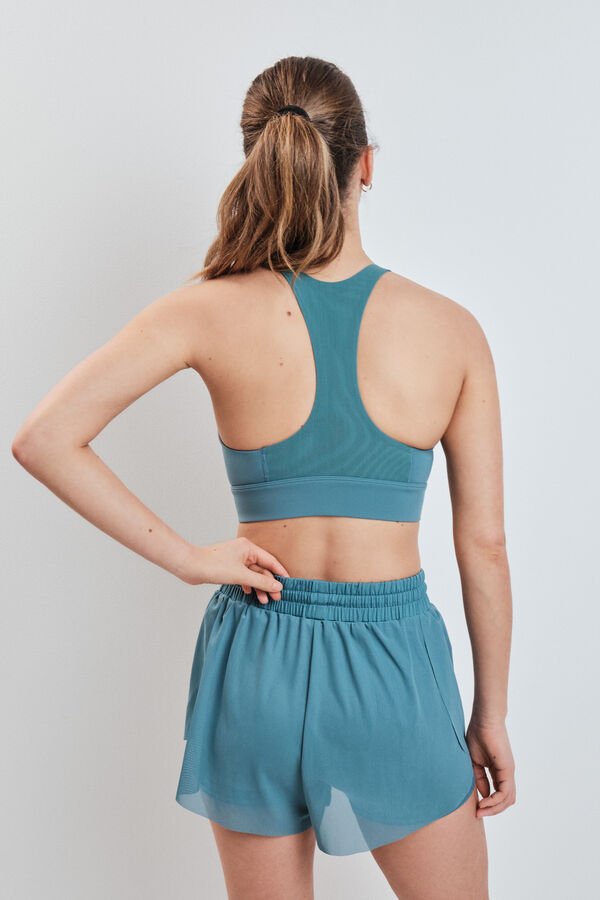 Dash and Stars Short ultra ligero de malla verde verde