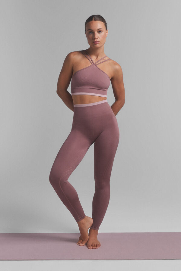 Dash and Stars Brasier deportivo SEAMLESS COMFORT rosa. Special collab @ffitcoco rosa