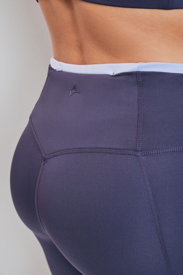 Dash and Stars Legging pirata 4D STRETCH gris azul