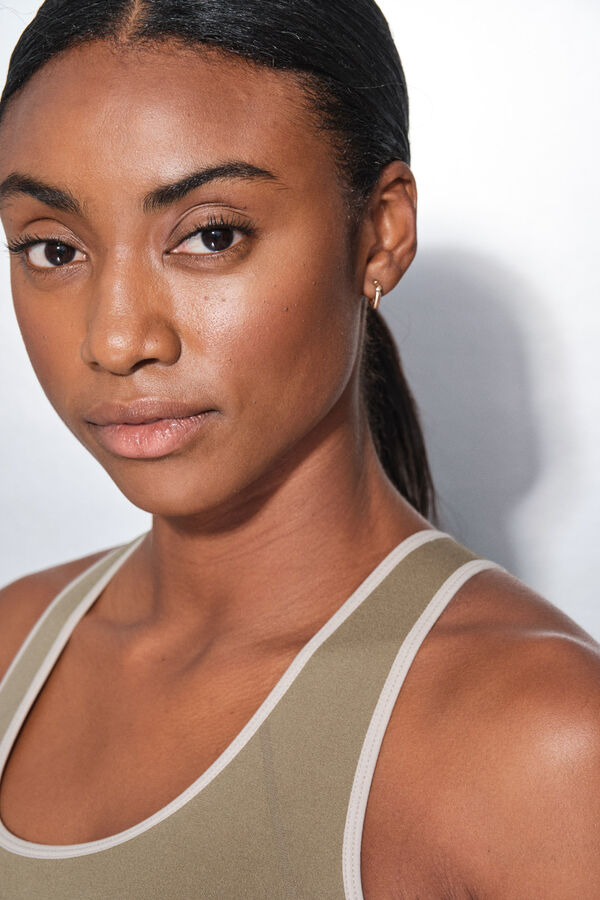 Dash and Stars Brasier deportivo caqui SEAMLESS COMFORT verde