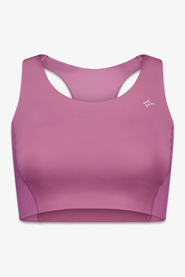 Dash and Stars Brasier deportivo rosa elástico 4D rosa