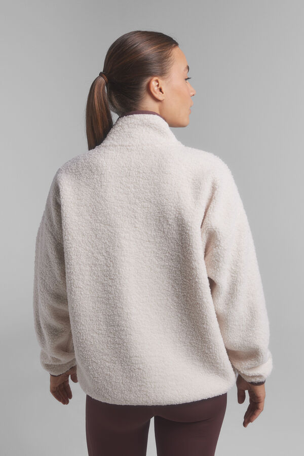 Dash and Stars Chaqueta borreguito beige café