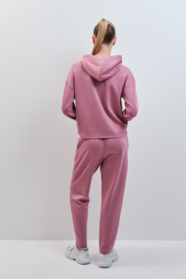 Dash and Stars Pantal&oacute;n jogger largo de tacto suave rosa rosa