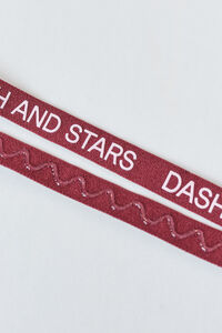 Dash and Stars Pack 3 diademas el&aacute;sticas con logo