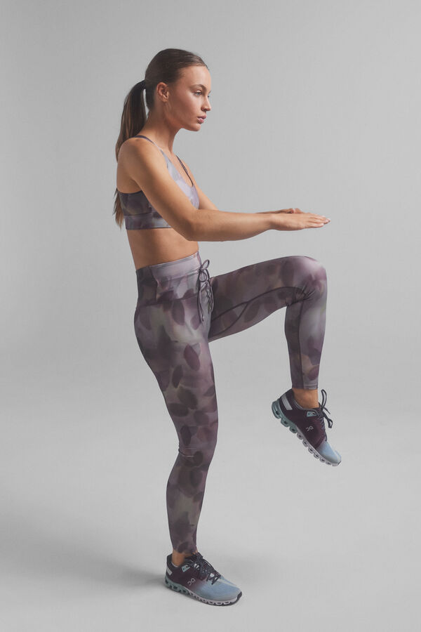 Dash and Stars Leggings 4D STRETCH kaki multicolor. estampado