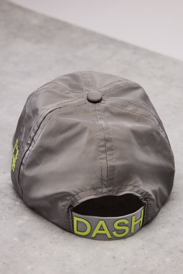 Dash and Stars Gorra water repellent plateada gris