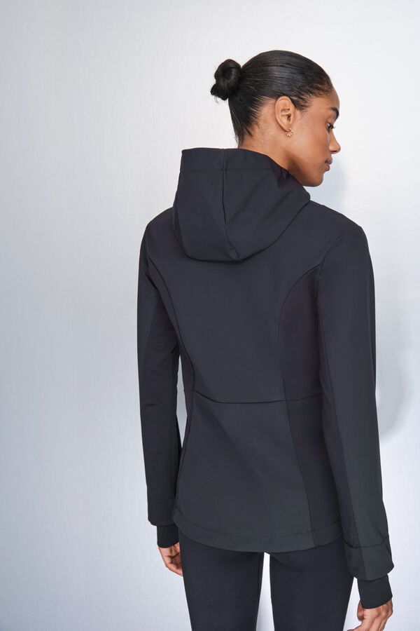 Dash and Stars Chamarra negra ajuste negro