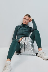 Dash and Stars Chamarra entallada verde