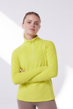 Dash and Stars Forro polar pistacho verde