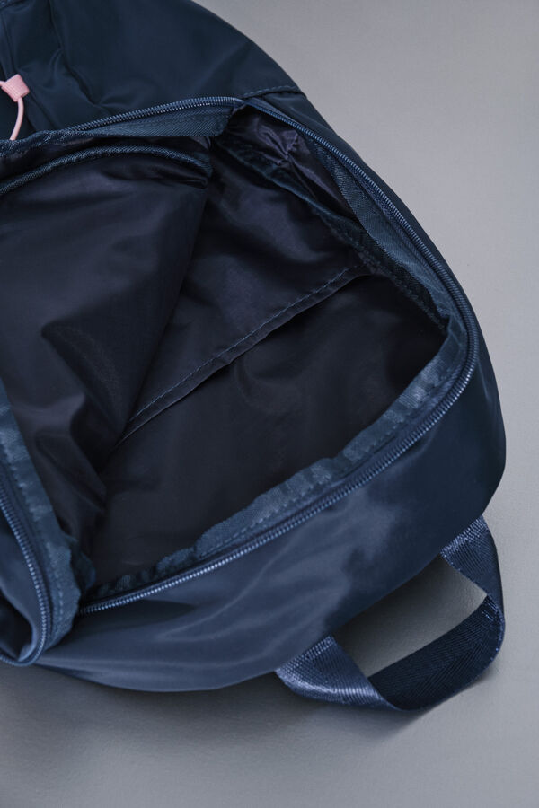 Dash and Stars Mochila deportiva azul con gomas rosas azul