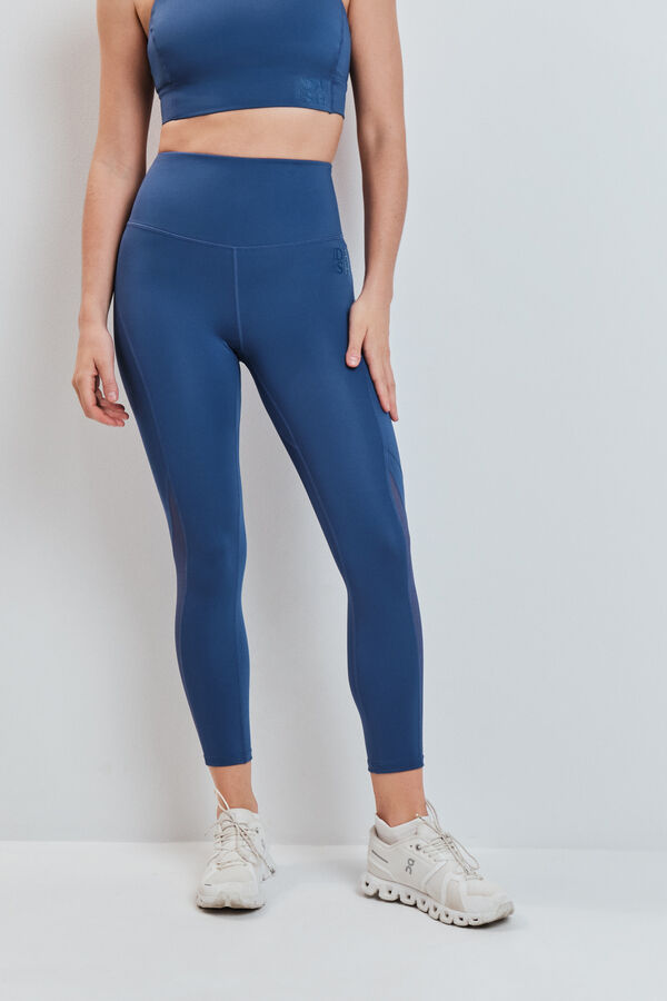 Dash and Stars Leggings 4D STRETCH capri azul azul