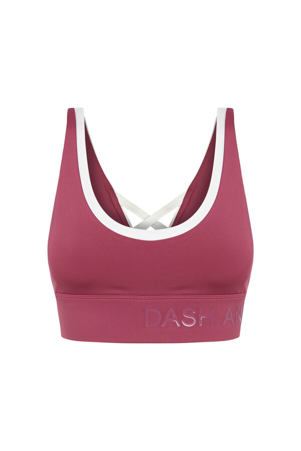 Dash and Stars Sujetador deportivo 4D Stretch rosa rosa