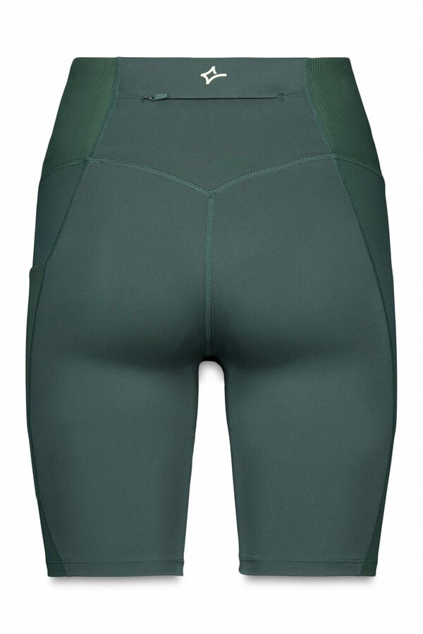 Dash and Stars Pantalón legging de ciclismo 4D STRETCH verdes verde
