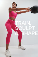 Dash and Stars Leggings cortos 4D STRETCH rosa rosa