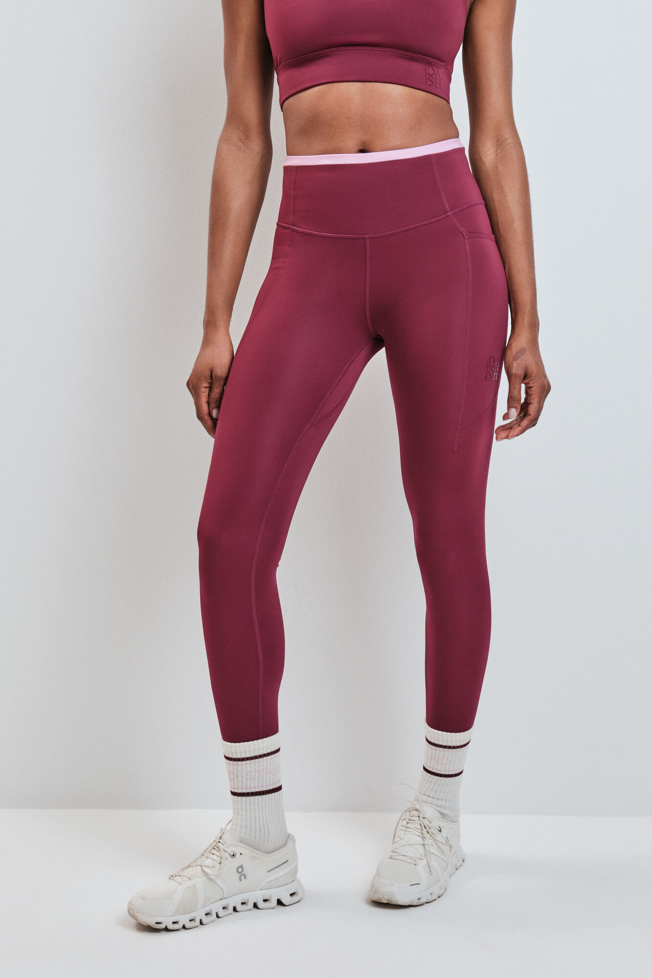 Dash and Stars Leggings 4D STRETCH vino