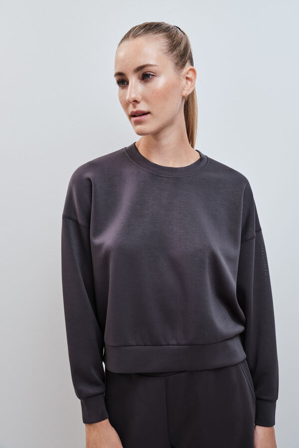 Dash and Stars Sudadera college de modal gris gris