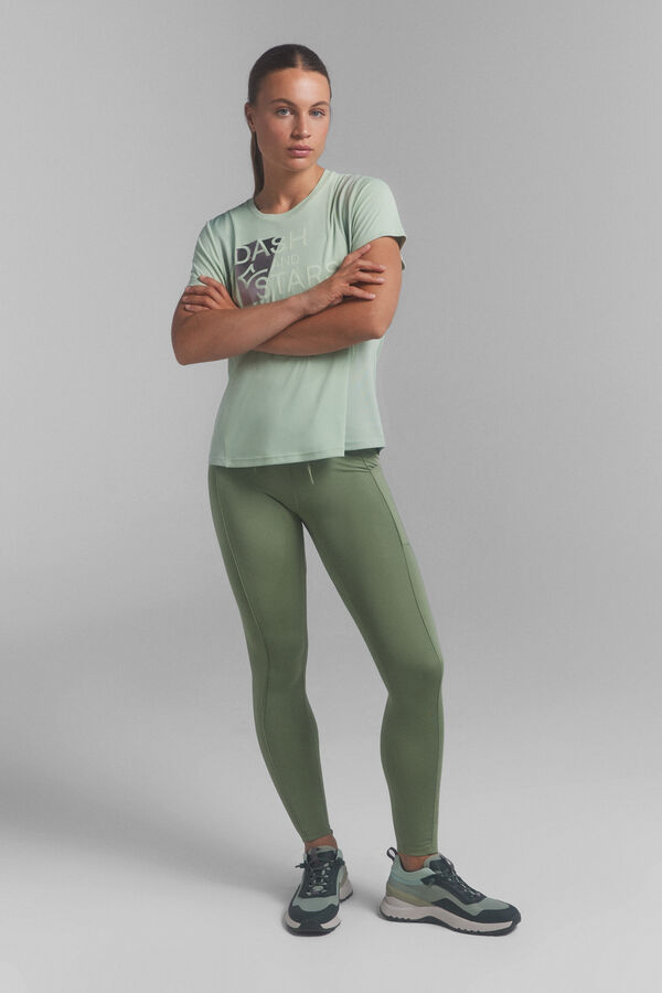 Dash and Stars Leggings 4D STRETCH kaki claro. beige