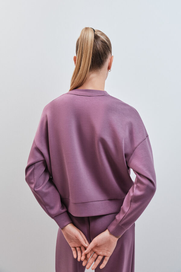 Dash and Stars Sudadera college de modal granate morado/lila