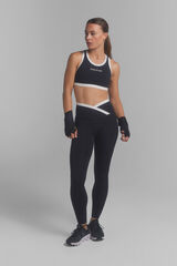 Dash and Stars Leggings 4D STRETCH negro. negro