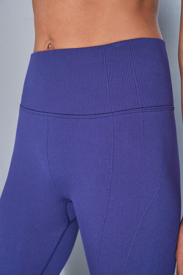 Dash and Stars Pantalón legging push up azules de ajuste sin costuras azul