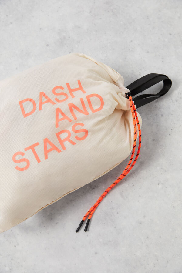 Dash and Stars Mochila saco ultraligera  beige