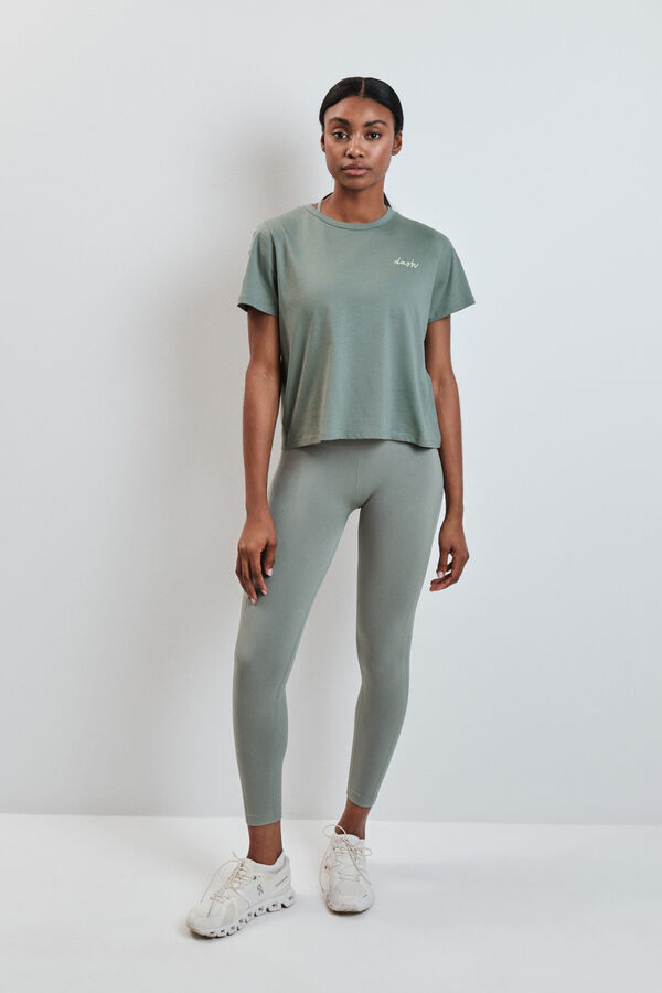 Dash and Stars Playera manga corta extra suave verde verde