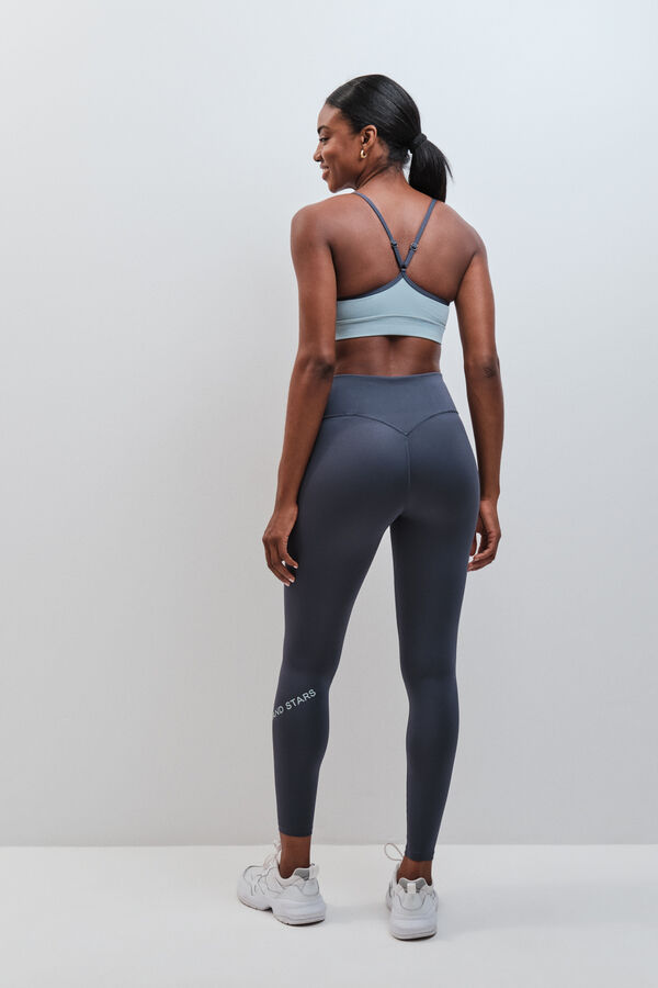 Dash and Stars Leggings largos 4D STRETCH gris gris