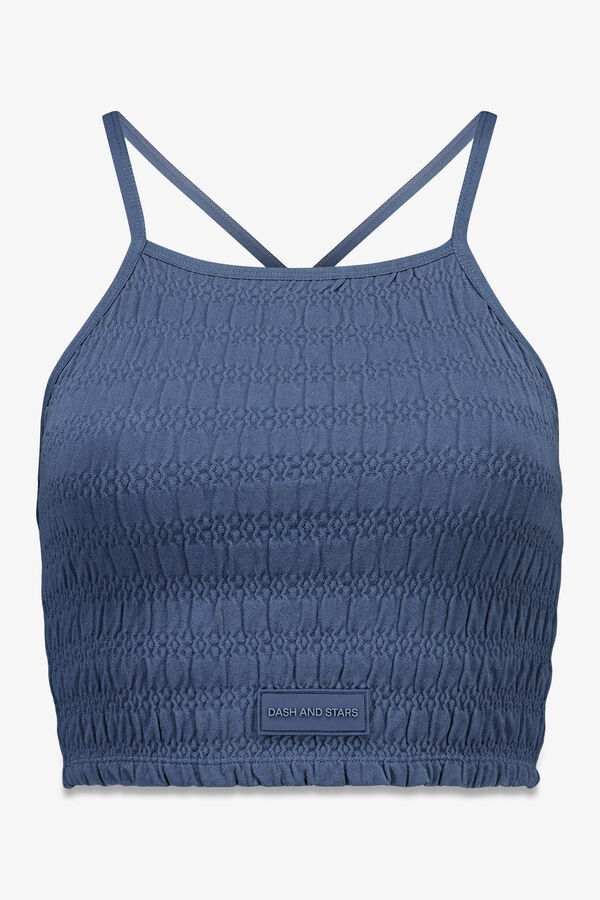 Dash and Stars Brasier deportivo azul Smock SEAMLESS COMFORT azul