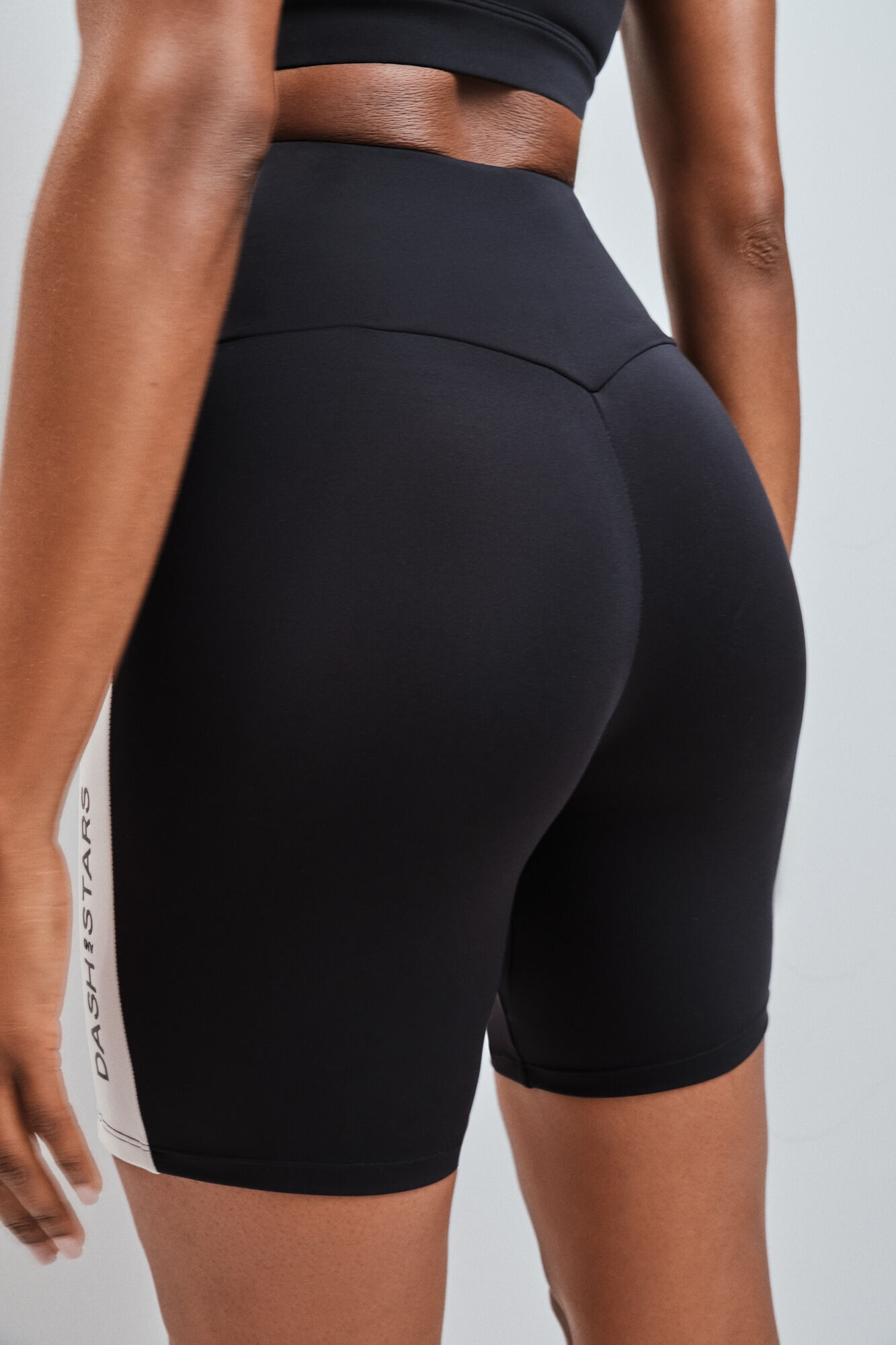 Dash and Stars Legging ciclista 4D STRETCH contraste negro