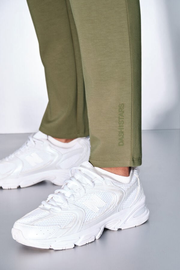 Dash and Stars Pantalón jogger caqui beige