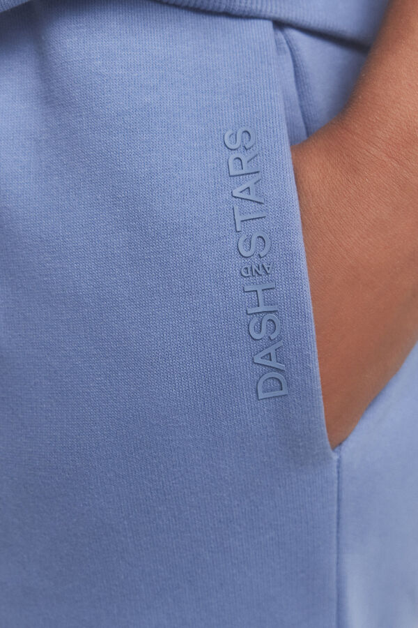 Dash and Stars Pantalón jogger 100% algodón beige. Special collab @ffitcoco azul