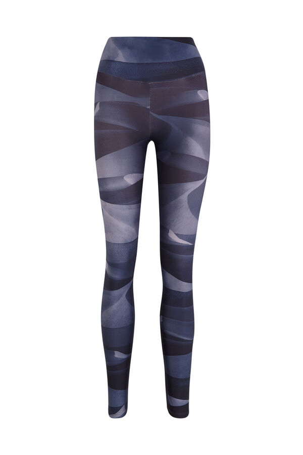 Dash and Stars Leggings 4D STRETCH estampado azul azul