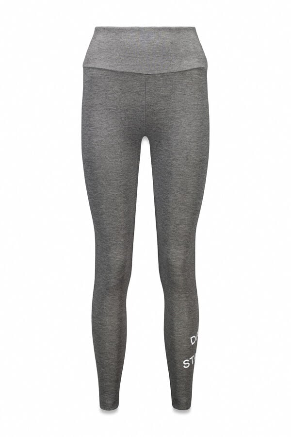 Dash and Stars Pantalón legging largos grises gris