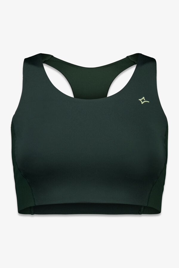 Dash and Stars Brasier deportivo verde el&aacute;stico 4D verde