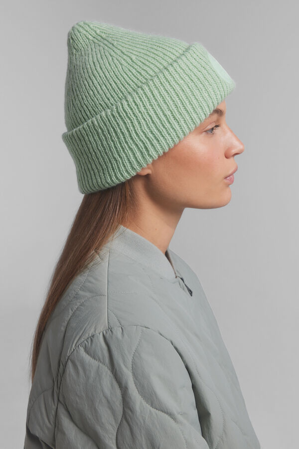 Dash and Stars Gorro tricot logo verde verde
