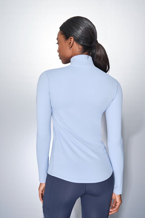 Dash and Stars Playera de manga larga azul beb&eacute; azul