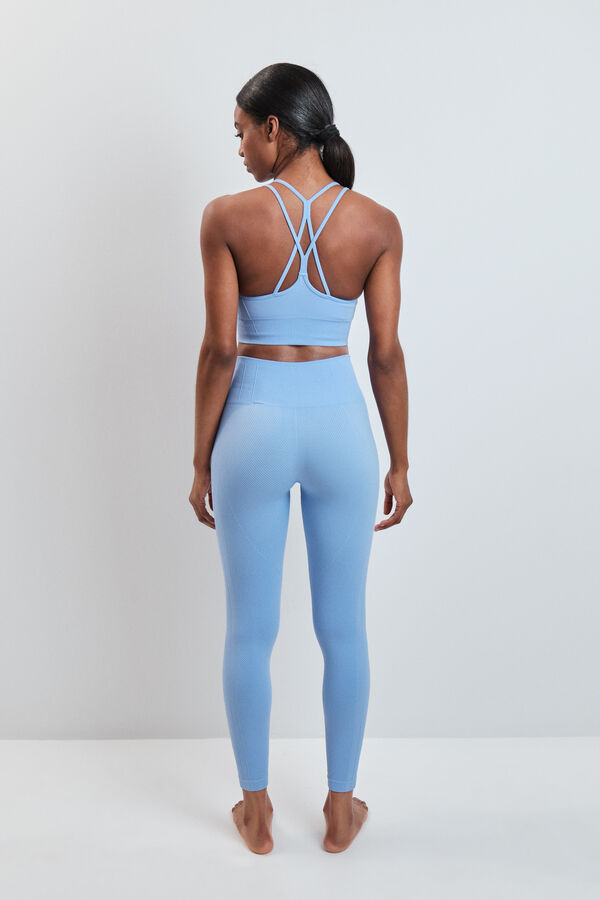 Dash and Stars Leggings largos SEAMLESS COMFORT azul azul