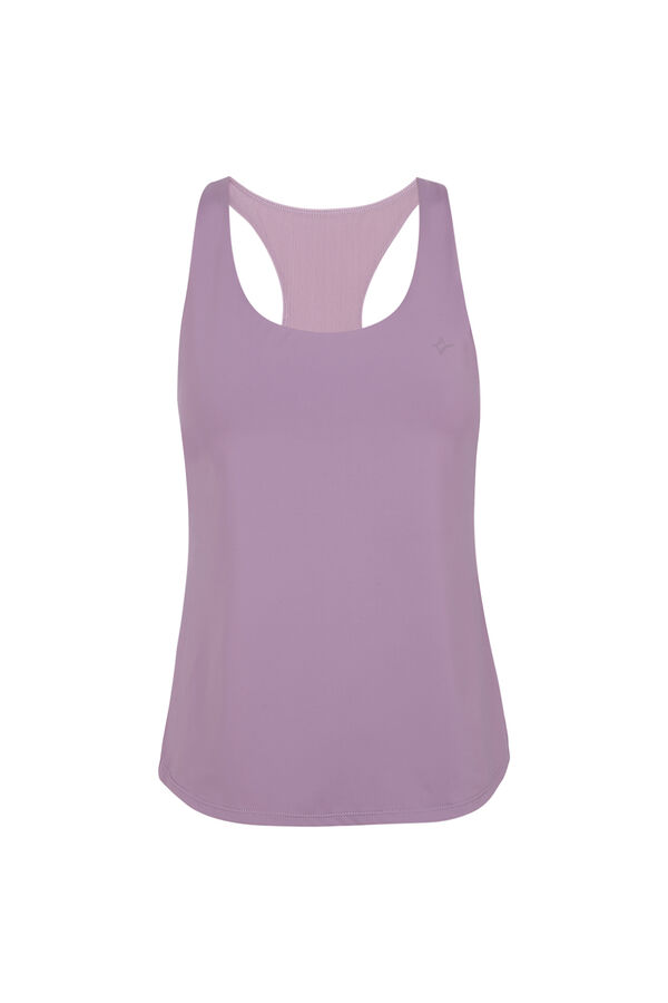 Dash and Stars Camiseta sin mangas entallada lila morado/lila