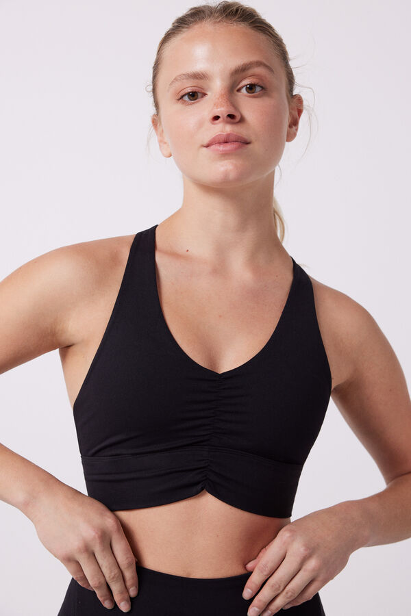 Dash and Stars Sujetador deportivo negro Soft Move negro