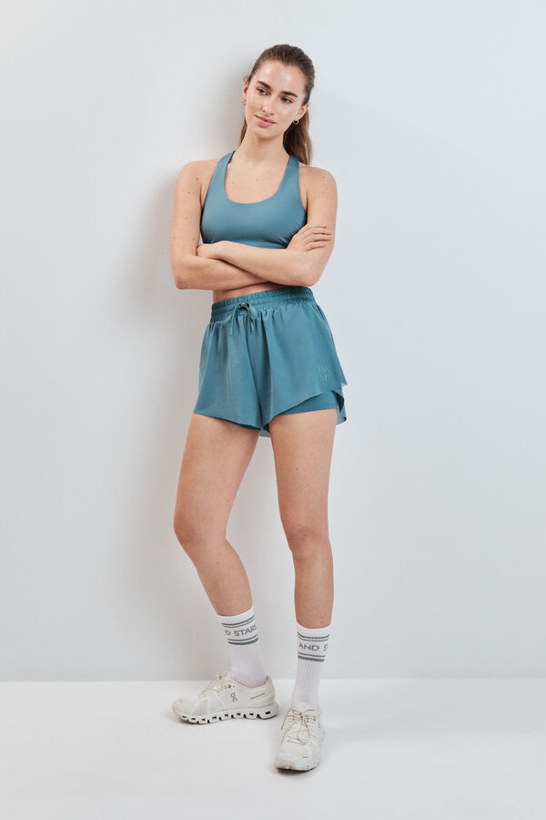 Dash and Stars Short ultra ligero de malla verde verde