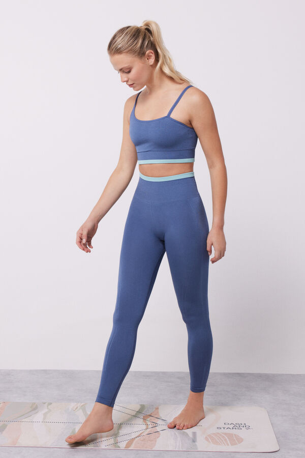 Dash and Stars Leggings azul Seamless Comfort azul