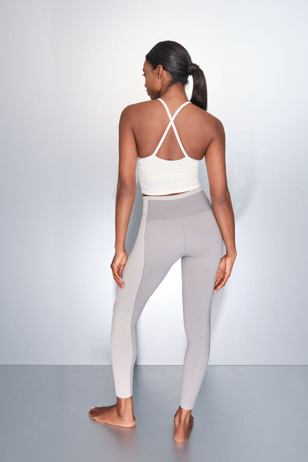 Dash and Stars Pantal&oacute;n legging largos gris SEAMLESS COMFORT gris