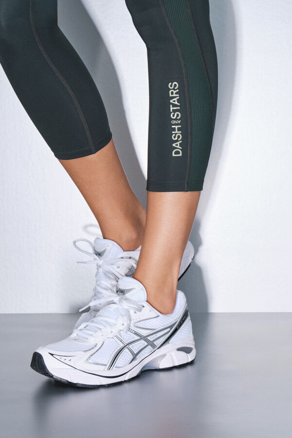 Dash and Stars Pantal&oacute;n legging cortos el&aacute;sticos 4D verdes verde