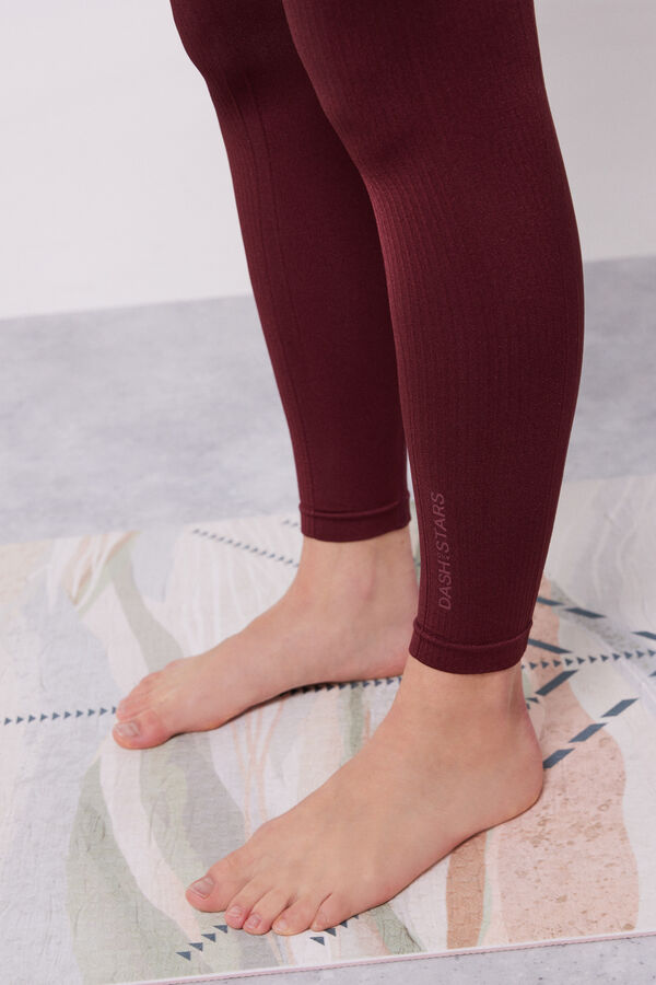 Dash and Stars Leggings granate Seamless Comfort púrpura