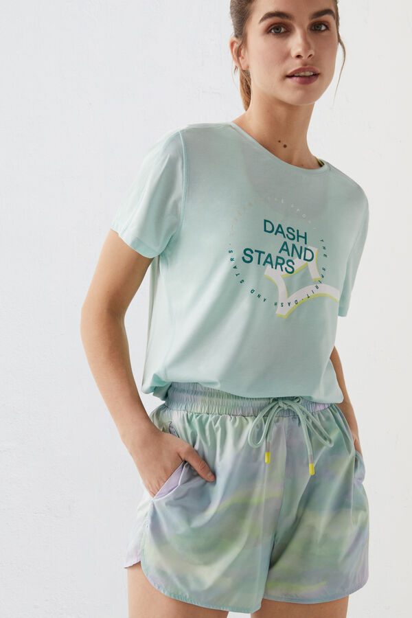 Dash and Stars Short técnico estampado estampado
