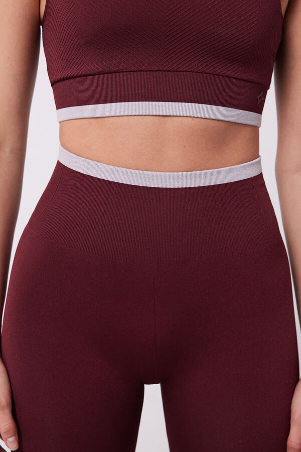 Dash and Stars Leggings granate Seamless Comfort púrpura