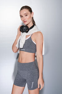 Dash and Stars Pantalón legging ciclistas grises SIN COSTURAS COMFORT